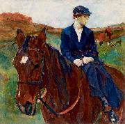 Koller, Rudolf Horsewoman painting